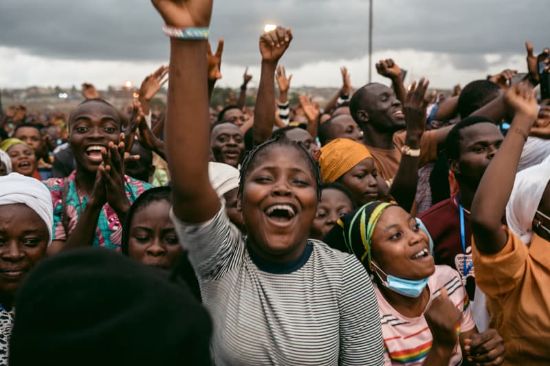 Diverse group of young Nigerians